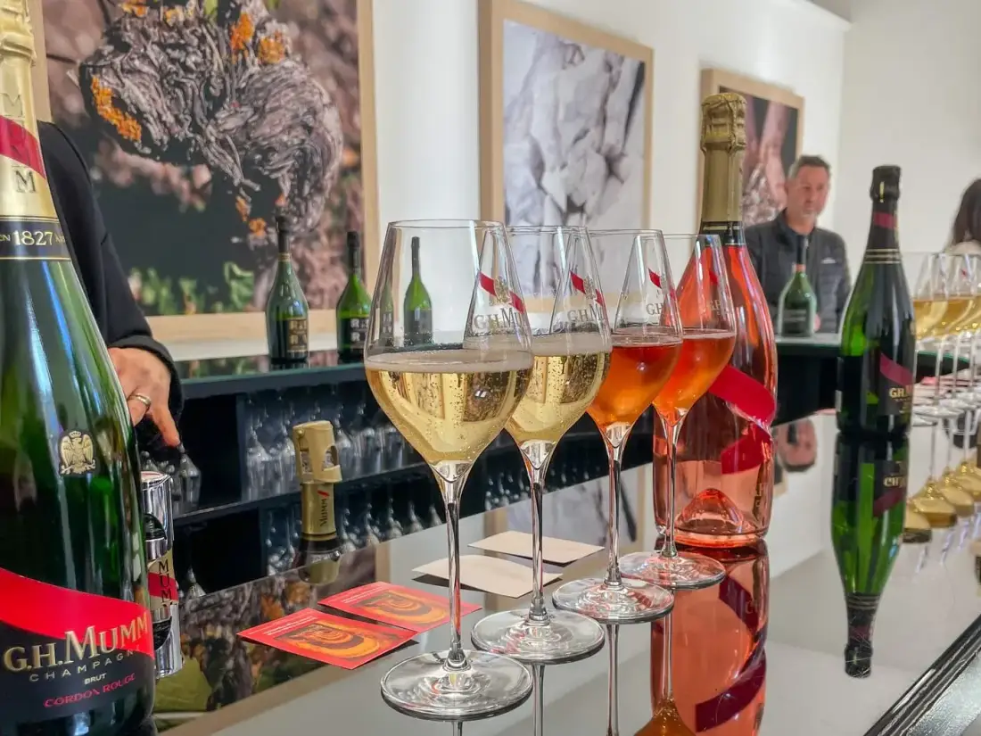 Reims city centre and Champagne region